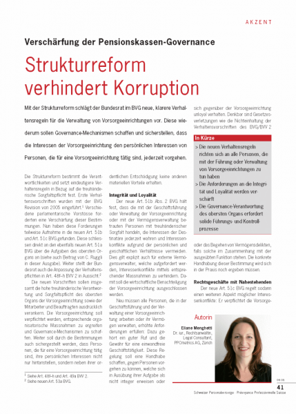 Strukturreform verhindert Korruption